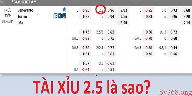 Kèo Tài Xỉu 2-2.5 Là Gì? Cách Đọc Kèo Tài Xỉu 2-2.5 1 Kèo tài xỉu 2-2.5 mang đến cho bạn nhiều cơ hội nhận thưởng